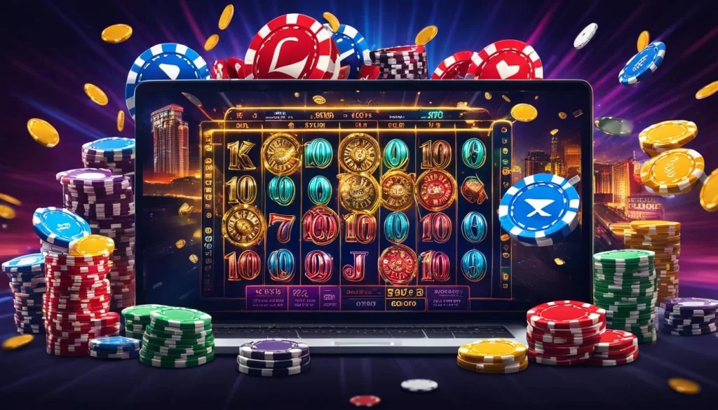 Game nổ hũ jackpot lũy tiến với biểu tượng kim cương và tiền bạc